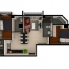 Cho thuê căn hộ tầng 6 khu căn hộ cao cấp Monarchy, 1PN, 50m2.
